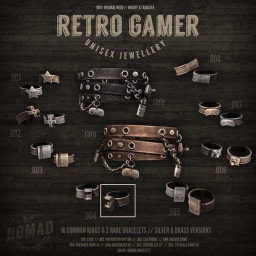 NOMAD // Brass Gamer Ring .004