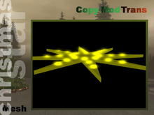 Christmas star - Mesh - ascending blinking lights (3 rows)