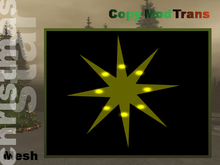 Christmas star - Mesh - alternating blinking lights (2 rows)