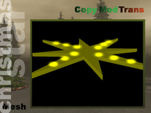Christmas star - Mesh - ascending blinking lights (3 rows)