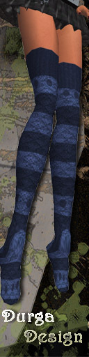 Stockings blue, Durga Design