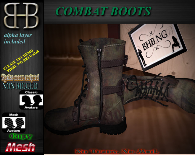 !!BHB!! COMBAT BOOTS WITH HUD