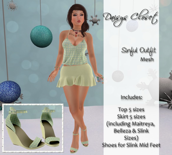 *DC - Sinful Outfit Green Boxed*