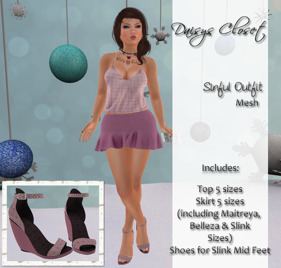 *DC - Sinful Outfit Purple Boxed*