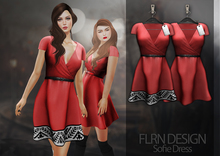 Sofie Dress Red
