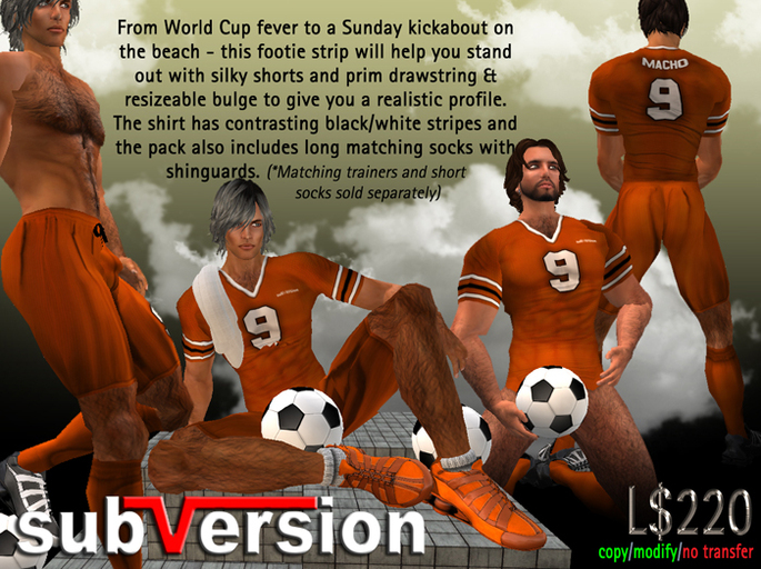 .~subVersion~. FOOTBALL KIT ORANGE