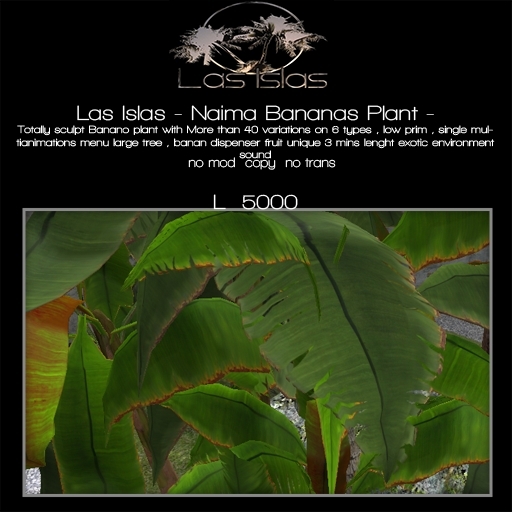Las Islas - Naima Sculpt Banana Plant pack