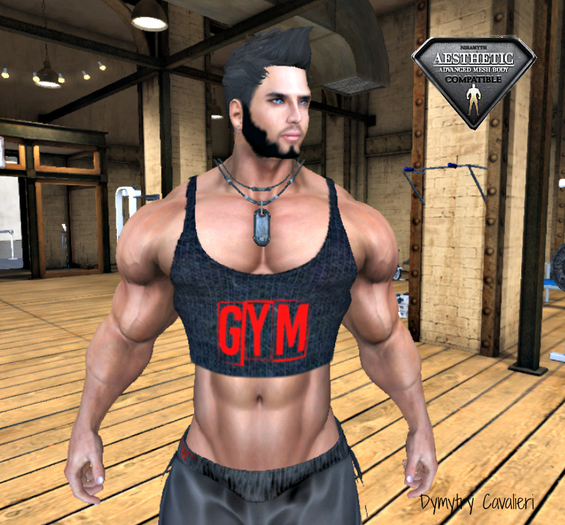 [D.Cavalieri] - GYM Tank - Fitted Mesh
