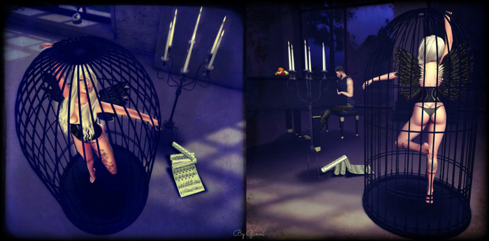 Cage 1+2, Single Pose Set With Cage Box