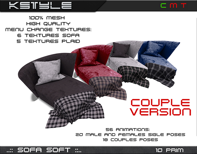 ::KStyle:: Sofa Soft Couple Version