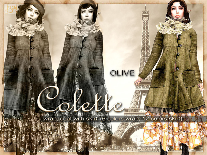 !gO! Colette coat - Olive