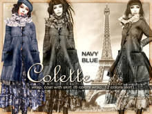 !gO! Colette coat - Navy blue