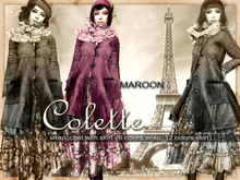 !gO! Colette coat - Maroon