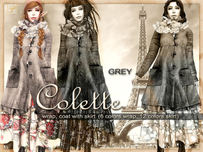 !gO! Colette coat - Grey