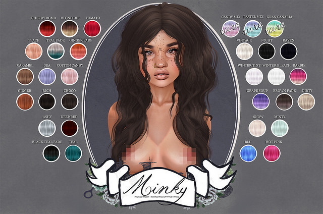 Blues. Minky - Pastel Mix RARE