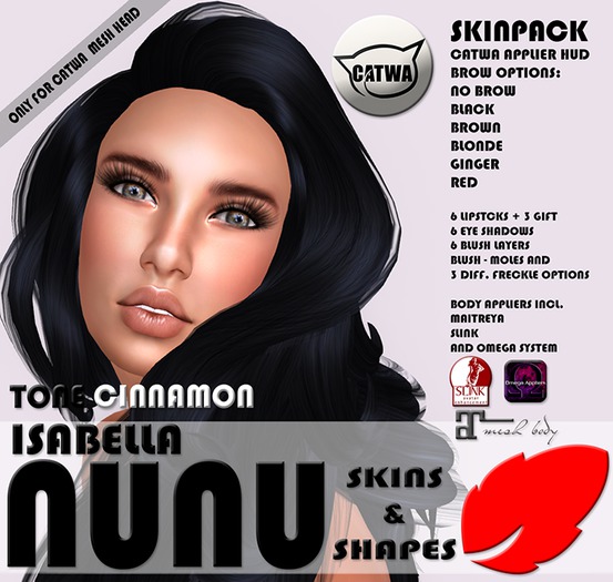 NUNU'S ISABELLA FOR CATWA TONE CINNAMON