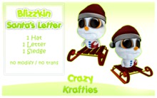 {Crazy Krafties} Blizzkin Santa Letters