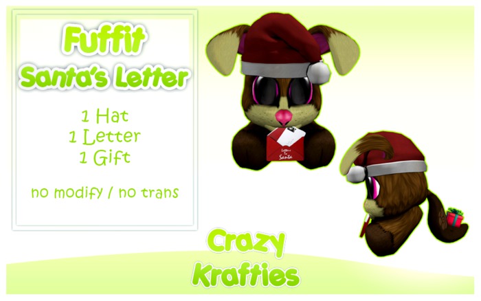 {Crazy Krafties} Fuffit Santa Letters