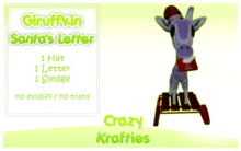 {Crazy Krafties} Giruffkin Santa Letters
