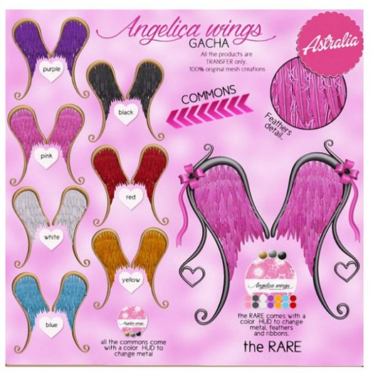 Astralia - Angelica wings COMMON yellow