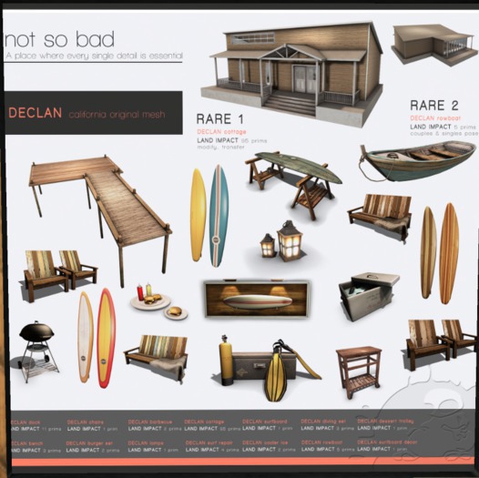 not so bad . mesh . DECLAN cottage RARE