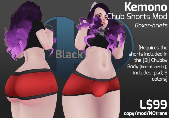 [BI] Kemono Chub Shorts Boxer-briefs Mod