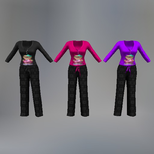 Gothic Gingerbread Girl Mesh Pajamas (Fatpack)