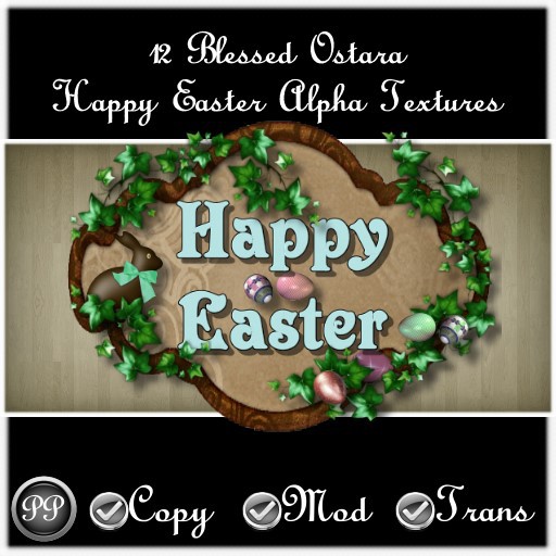 12 Blessed Ostara - Happy Easter Alpha Textures
