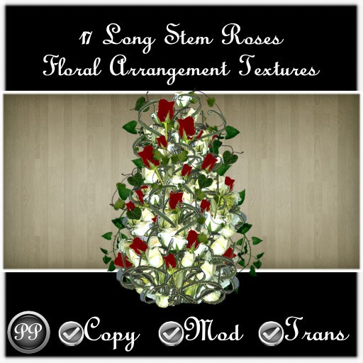 17 Long Stem Roses Floral Arrangement (Alpha Textures)