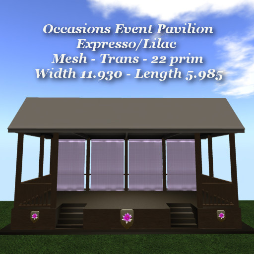 Occasions Event Pavilion Expresso/Lilac