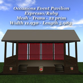Occasions Event Pavilion Expresso/Ruby