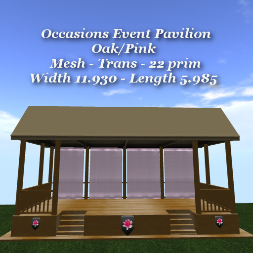 Occasions Event Pavilion Oak/Pink