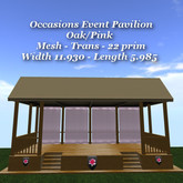 Occasions Event Pavilion Oak/Pink