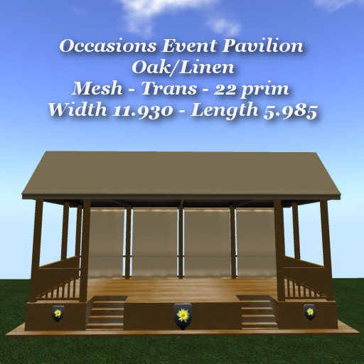 Occasions Event Pavilion Oak/Linen
