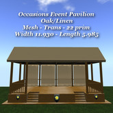 Occasions Event Pavilion Oak/Linen