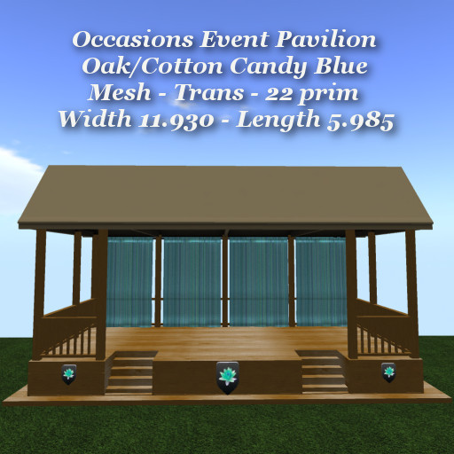 Occasions Event Pavilion Oak/CottenCandy Blue