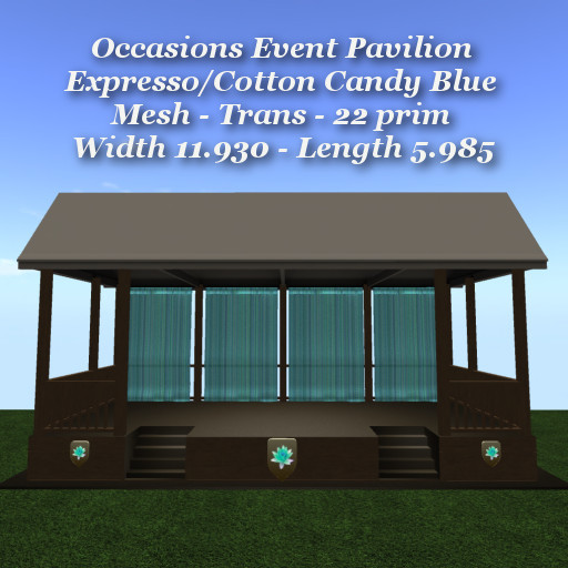 Occasions Event Pavilion Expresso/CottenCandy Blue