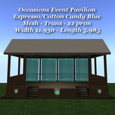 Occasions Event Pavilion Expresso/CottenCandy Blue