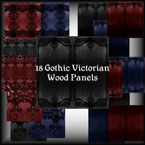 18 Gothic Victorian Wood Panels