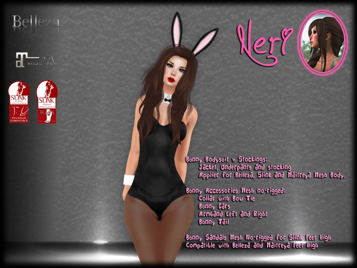 εїз ☆ Neri ☆ Girl Black Bunny ☆ εїз