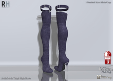 !Rebel Hope - Avila Mesh Boots Purple