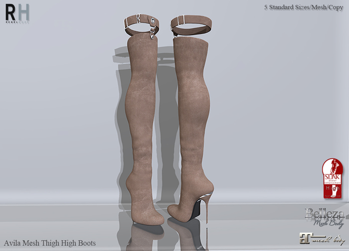 !Rebel Hope - Avila Mesh Boots Tan