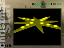 Christmas star - Mesh - ascending blinking lights (3 rows) - builders pack