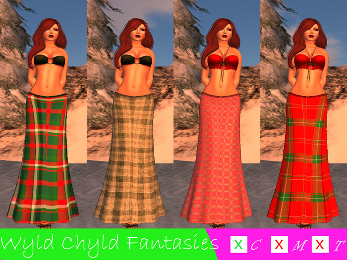 :WCF: Christmas Plaid Fatpack B W/ Appliers
