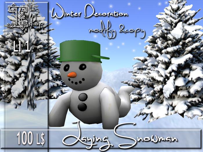 Laying Snowman  MC