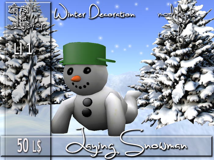 Laying Snowman  MT