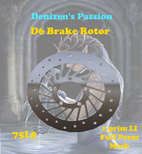 D6 Brake Rotor **