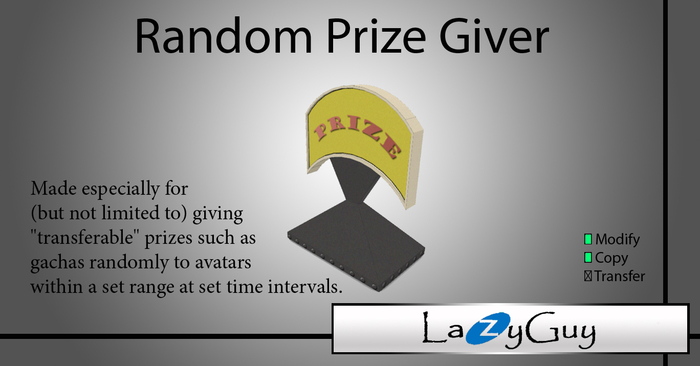 LazyGuy - Random prize giver