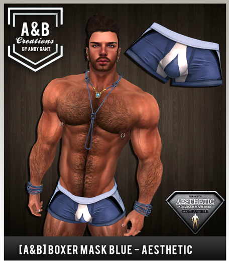 [A&B] Boxer Mask Blue (NIRAMYTH) - AESTHETIC