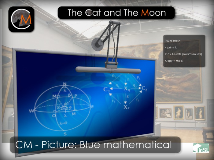 CM - Picture: Blue mathematical